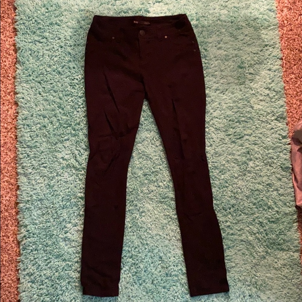 Black Skinny Work Pants